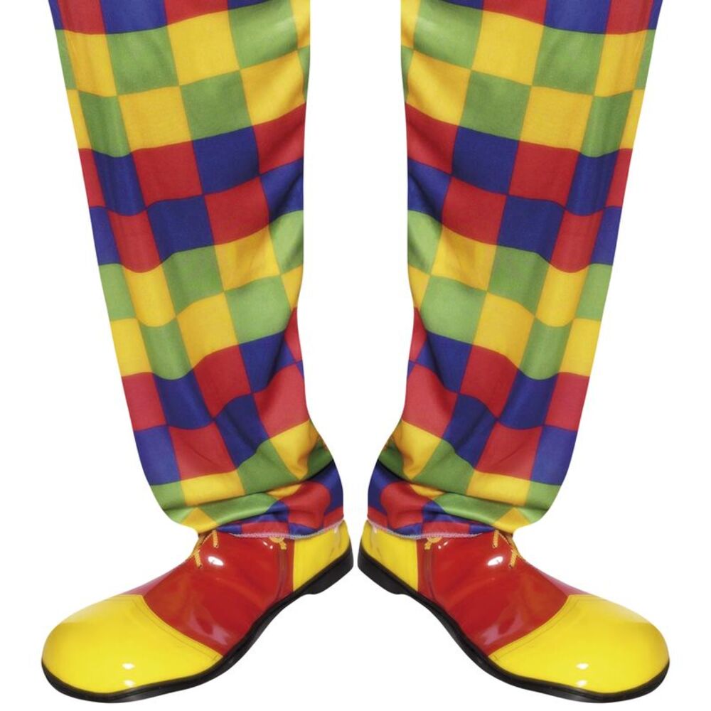 Smiffys Unisex Adult Deluxe Clown Shoes / Yellow/Red